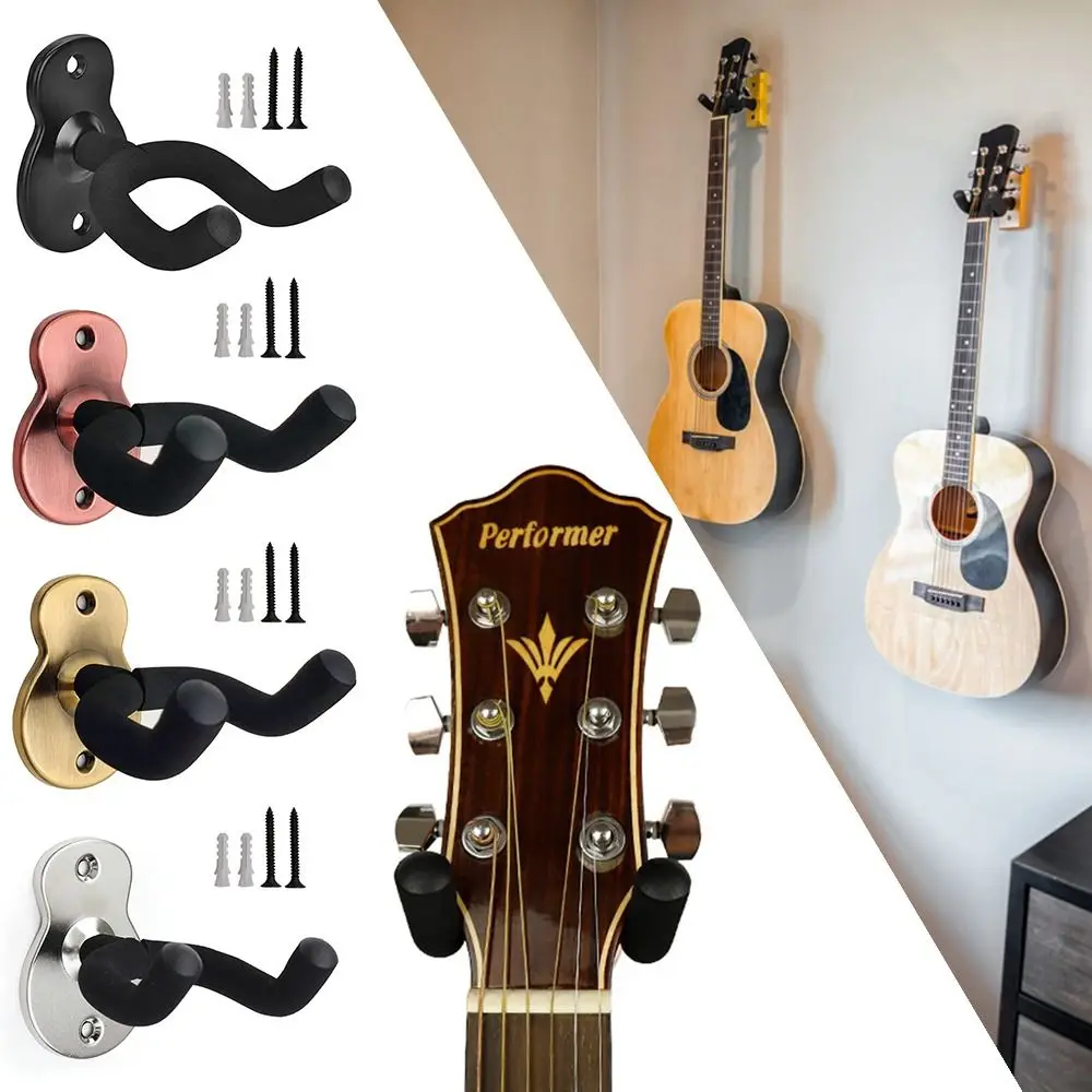 Support Guitare économie Place Support Guitare Mural JurciCat - Lot De 2 - Pour Guitare Acoustique/Électrique/Basse