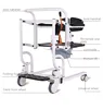 Easy Operate Manual Patient Lift Transfer Chair Bath Stool  Disabled Elderly Moving Chair Toilet 2