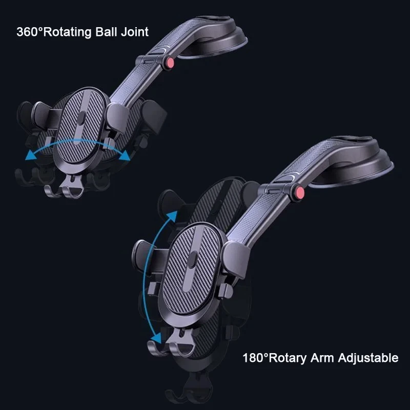 Car Phone Holder Stand Gravity Dashboard Phone Holder Suction Cup Bases Universal Rotaring Phone Support For iPhone Xiaomi Samsu