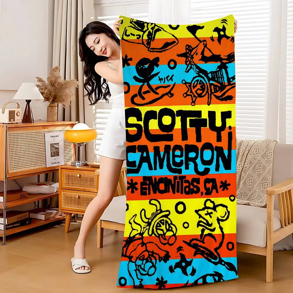 Golf S-Scotty C-Camerons Microfiber Blanket Quick Drying Beach Towels Oversized Printing Super Absorbent Pool Towel Blanket