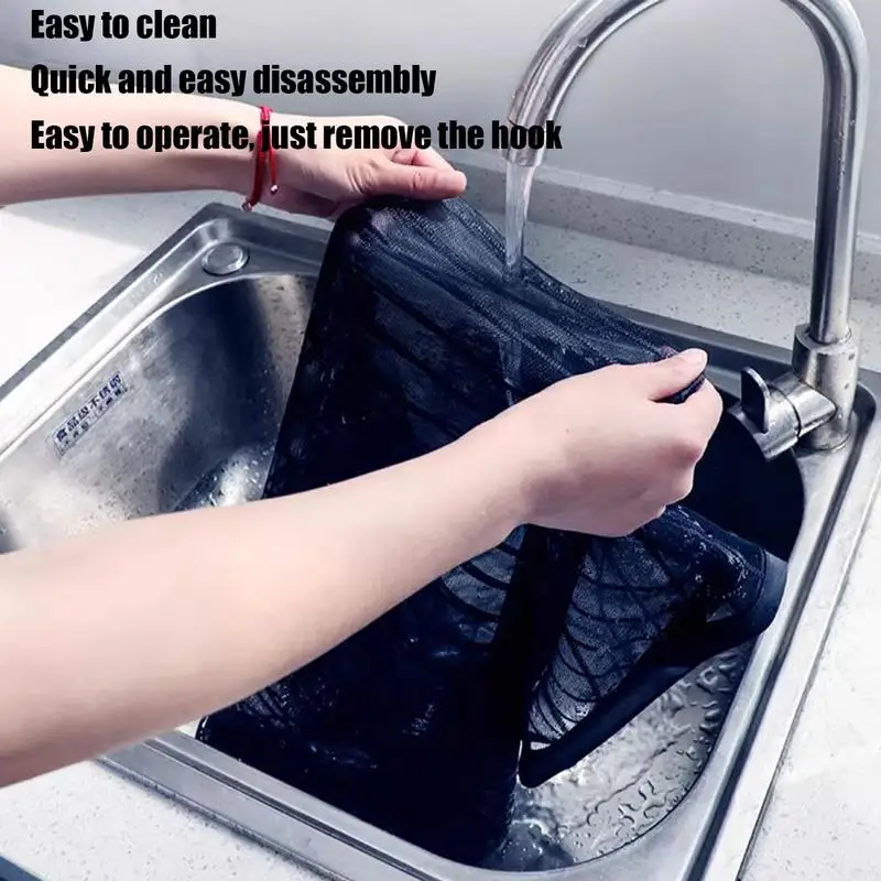 Car Front Protection Mesh Car Hood Grill Engine Bumper Net Washable Prevent Stones Dirt and Leaves Dustproof Front Grill Net for