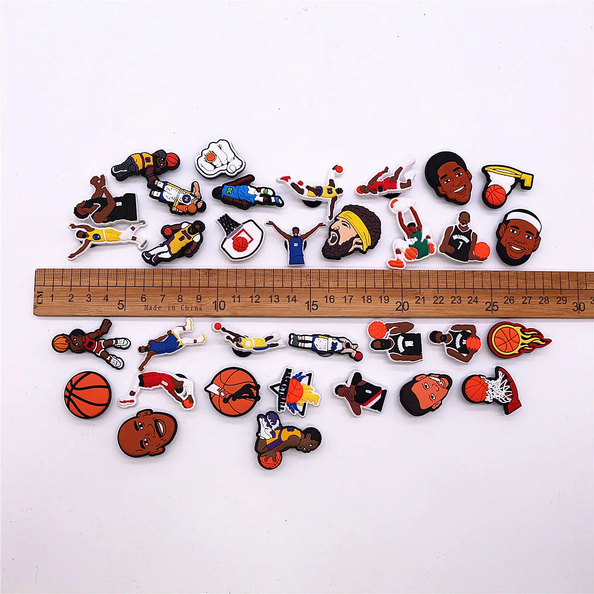 Shoe Charms 1 Pcs Basketball PVC James Curry Harden Owen Portrait Garden Shoes Upper Aceessories Unisex Sandal Buckle Decorate