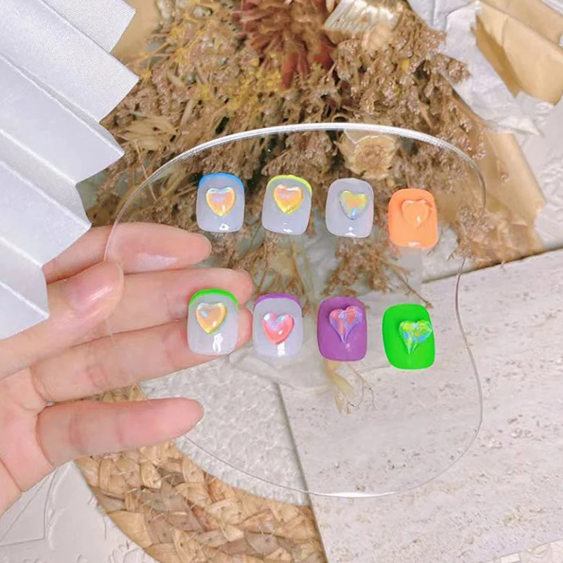 Acrylic Nails Art Color Palette Nail Art Photo Showing Board Circular Irregular Cosmetic Color Palettes Multifunction Display