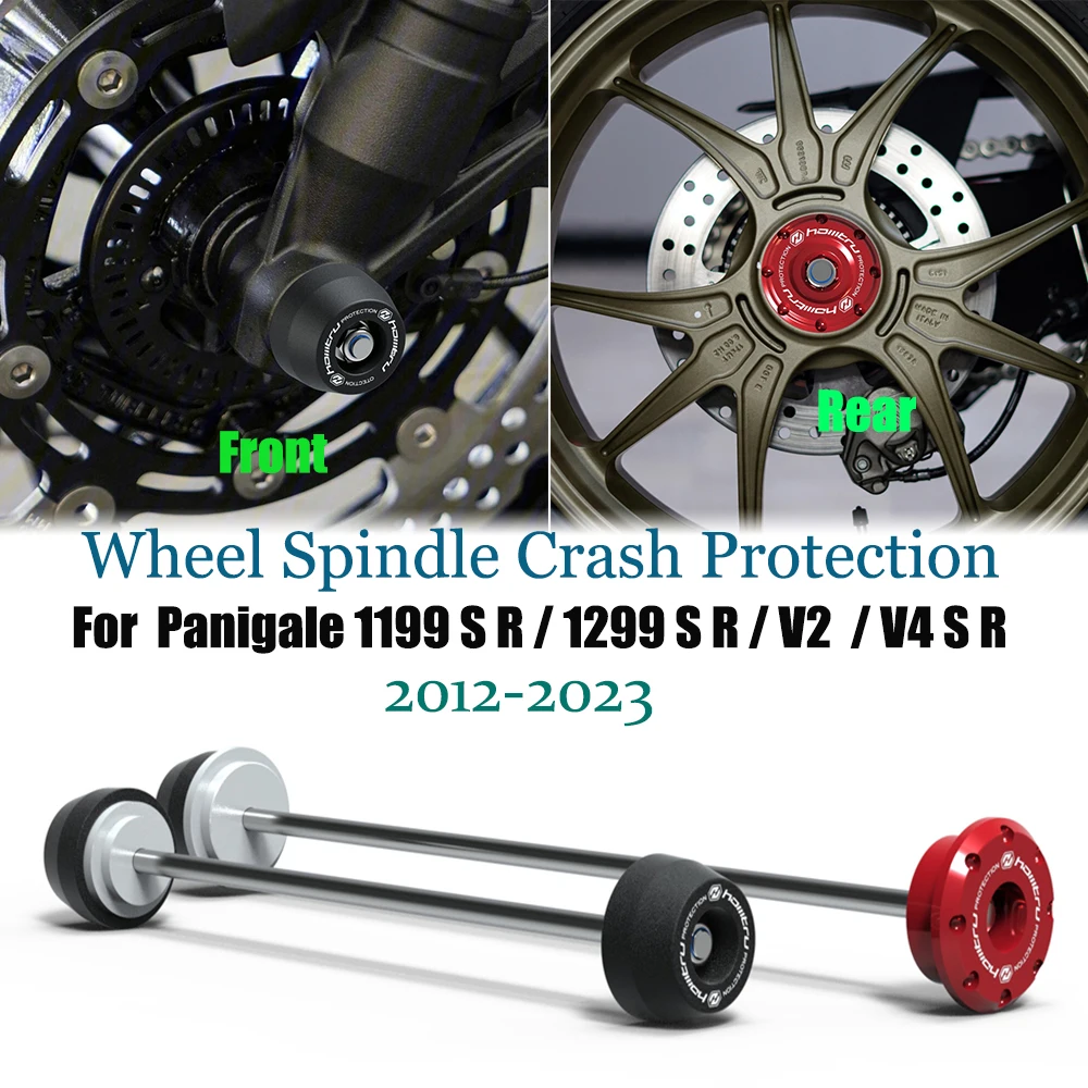 

Motorcycle Front Rear wheel Spindle Crash Protection For Ducati Panigale 1199 S R/1299 S R/V2/V4 S R 2012-2023