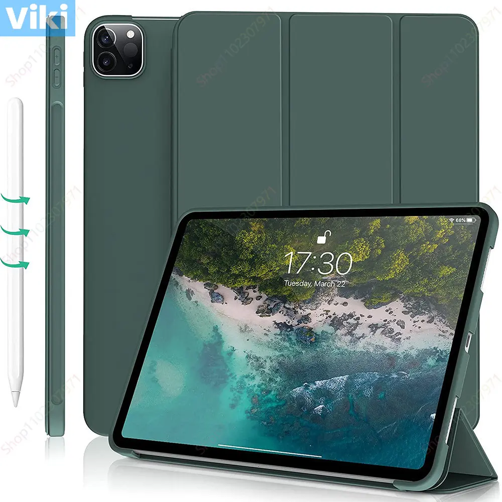 Smart Cover Per Ipad Pro 11 Case 2022 2021 2020 Funda Ipad Pro 11 M1 M2 Ipad Air5 Air4 Gen Cover Magnetica Per Ipad 10.2 9 8 7Th Gen