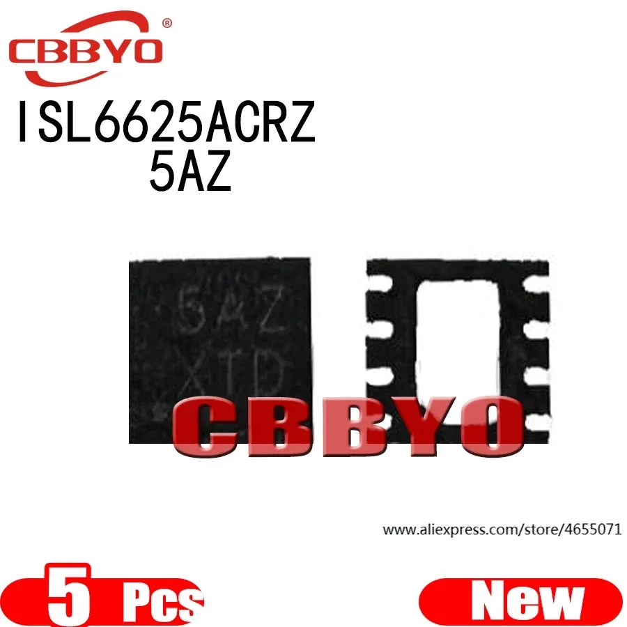 

(5piece) 100% New ISL6625ACRZ-T ISL6625A ISL6625ACRZ 5AZ QFN-8 Chipset
