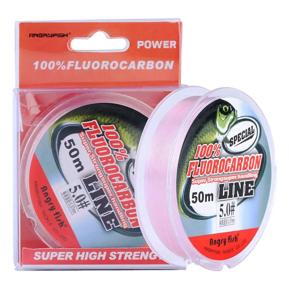 

YFASHION 1PC 2-30lb Fluorocarbon Fishing Line Invisible Abrasion-resistant Underwater Fast Sinking Ultralow Stretch Fishing Wire