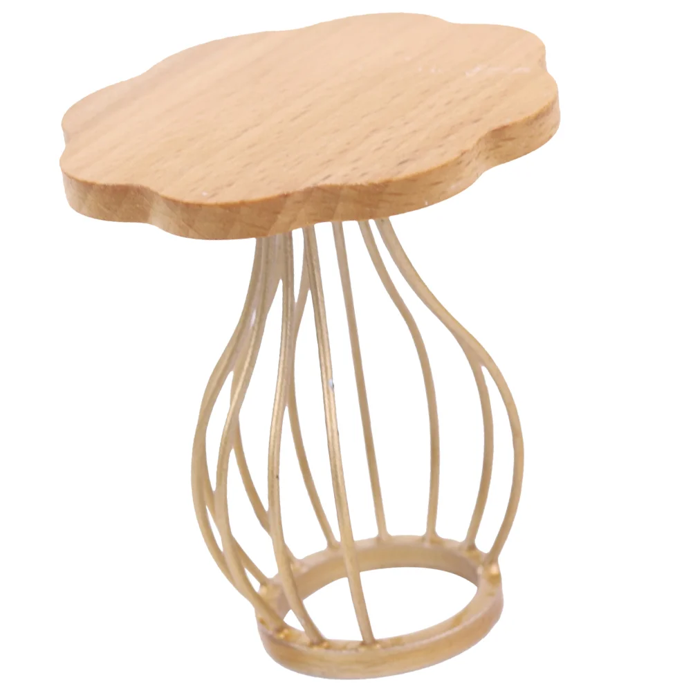 

Dressing Toys Miniature Coffee Table Side Dollhouse Wooden Furniture Decor Miniatures