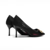 Heels Sandals 2025 Spring New Pointed Toe High Heels Mesh Upper Breathable Comfortable Banquet Wedding Shoes 3
