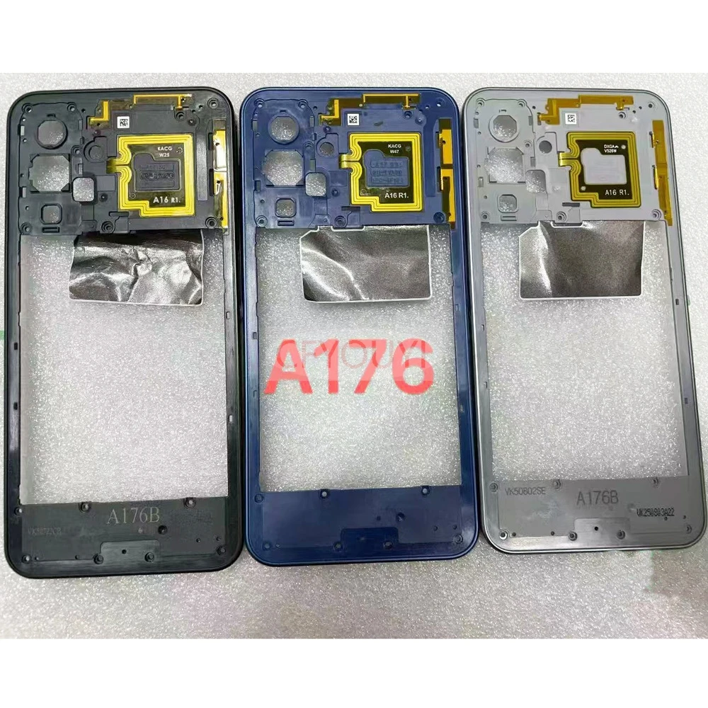 삼성 갤럭시 A07 / A17 5G A176B / A17 4G A175F 중간 프레임 베젤 플레이트 후면 하우징 교체 부품
