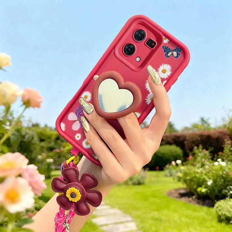 Butterfly-Themed Phone Case Set with Lanyard and Craft Embellishments - 3 Piece Bundle