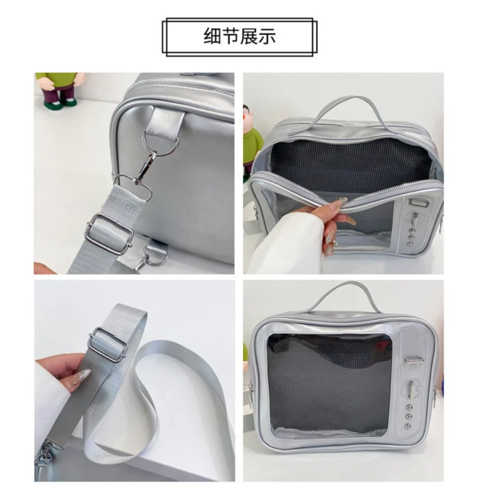 Girls' Ulzzang Backpack  New Niche Design TV Model Cute Ita Bag Japanese Girls' Crossbody Bag Fashionable Hand-held Shoulder Bag 5