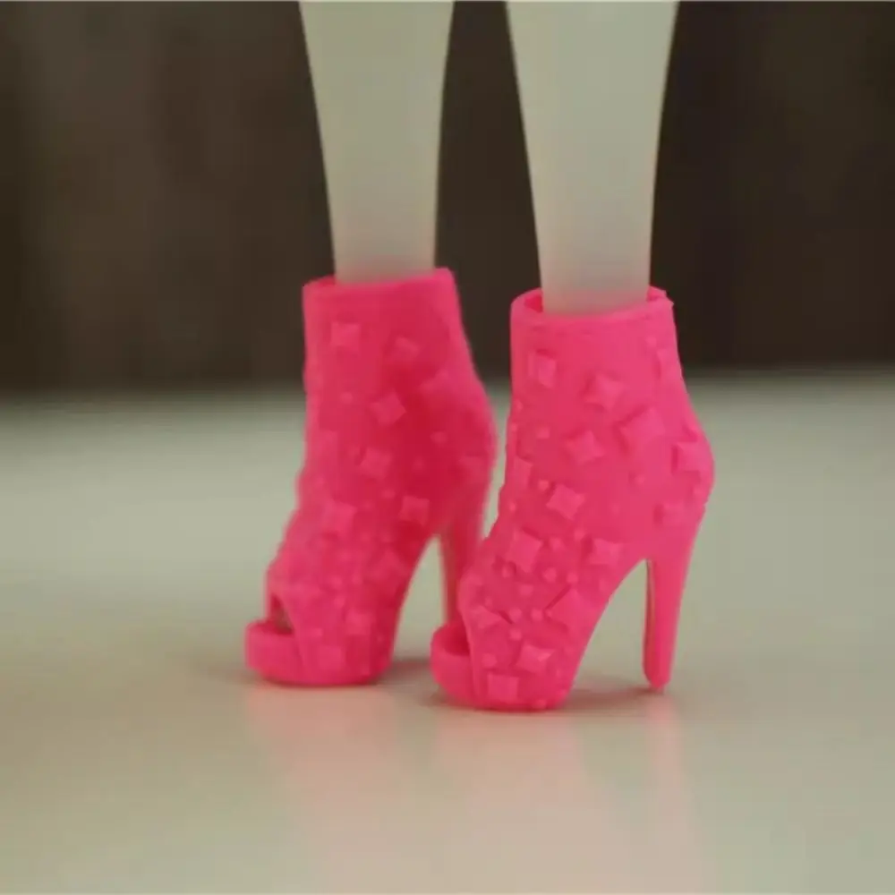 Plastic Doll Boots Shoes for Female Dolls