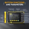 DSO153 DSO152 Mini Digital Portable Oscilloscope 1MHz/200KHz Analog Bandwidth 2.5MSa/s Real-time Sampling Rate Signal Generator 6