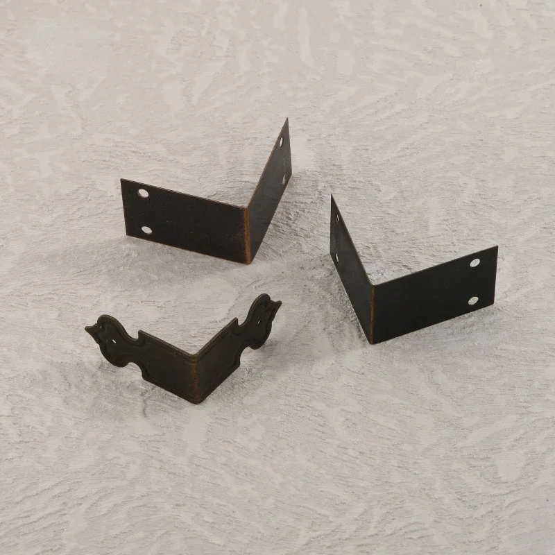 Antique Angle Iron Jewelry Box Material 90 Degree Straight Support Fastener Laminate Connector