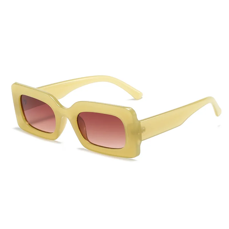 New Vintage Rectangle Purple Sunglasses For Women Men Fashion Small Square Frame Gradient Eyewear Shades UV400  Sun Glasses 15