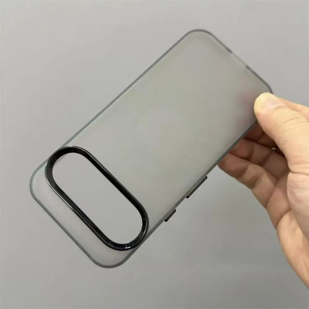 Frosted Fashion Candy Color Soft Bumper Phone Case with Protective Frame and Independent Button Cover