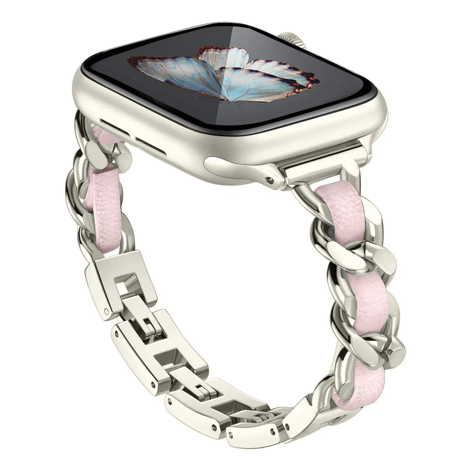Premium Stainless Steel Watch Band - Elegant Metal Bracelet Strap