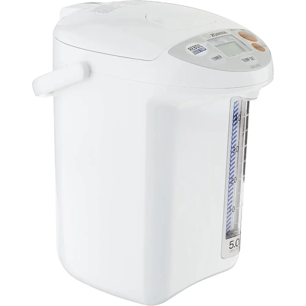 Water boilers and heaters. Easy to clean non stick interior 169 ounces/5.0 liters, white, four temperature settings for home use