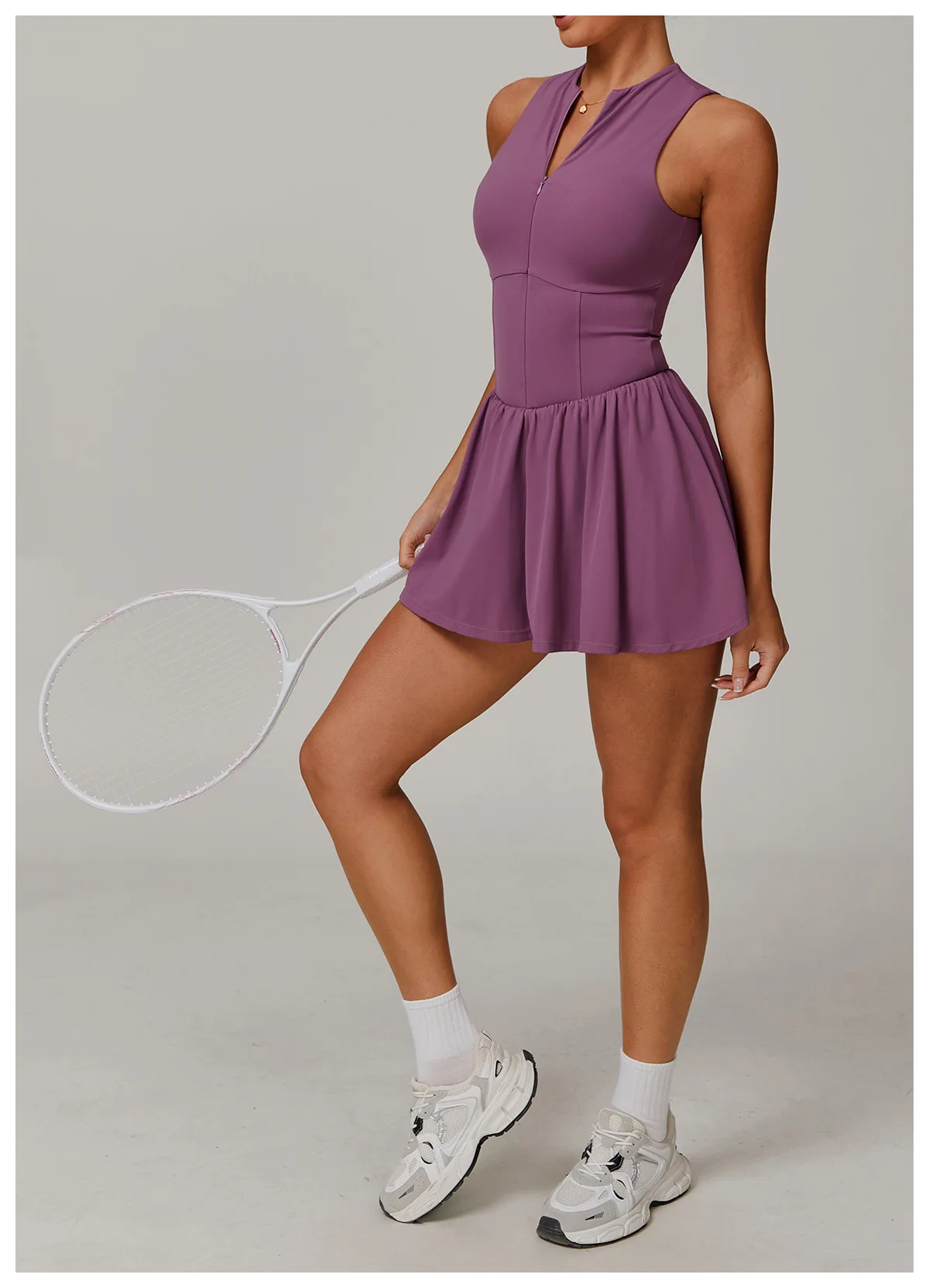 Yoga Set Sports Set Gym Workout Set Sportswear Set Fitness Set Fitness Jumpsuit Women's Jumpsuits Zipper Sleeveless Yoga Bodysuit Skirt Yoga Set Gym Clothes Push-up Workout Tracksuit Dance Fitness Bodysuit