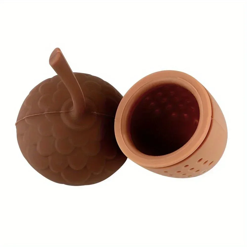 1PC Tea Bag Strainer Acorn Shape Gadgets Kitchen Accessories Tea Infuser Silicone Infuser