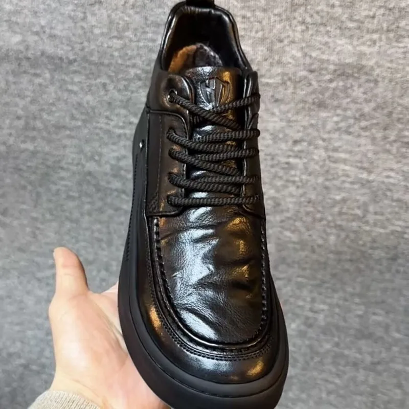 New Designer Leather Loafers for Men Spring Autumn Soft-soled Dress Shoes Male Fashion Casual Non-slip Man Driving Shoes 5