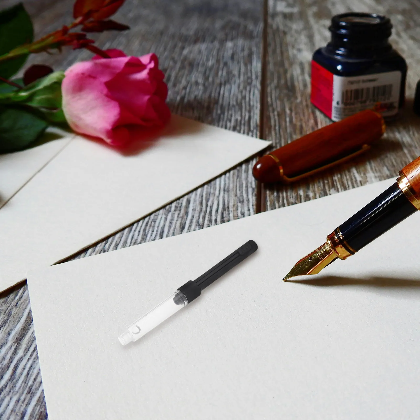 10Pcs 유니버설 만년필 잉크 변환기 만년필용 리필 가능 도구 필기용 잉크 리필 호환성