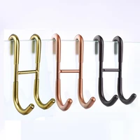 Shower Door Hook Stainless Steel Over Frameless Glass Hanger Bath Towel Clean Ball Squeegee Holder Rack S-Shape Drilling-Free 1