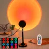 USB Sunset Projection Light, Remote Control 16 Colors, 180 ° Rotation, Suitable for Bedroom Photography Atmosphere Decoration 3