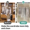 1/5/10PCS Clothes Dust Cover Transparent Thickened Washable Dust Bag Household Dust Cover Coat Suit Cover Hanging Clothes Bag 5