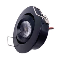 Dimmable LED Spotlight 3W DC12V 24V Recessed Light Adjustable Angle Hole cut  42mm Indoor Light Showcase Cabinet Downlight 1