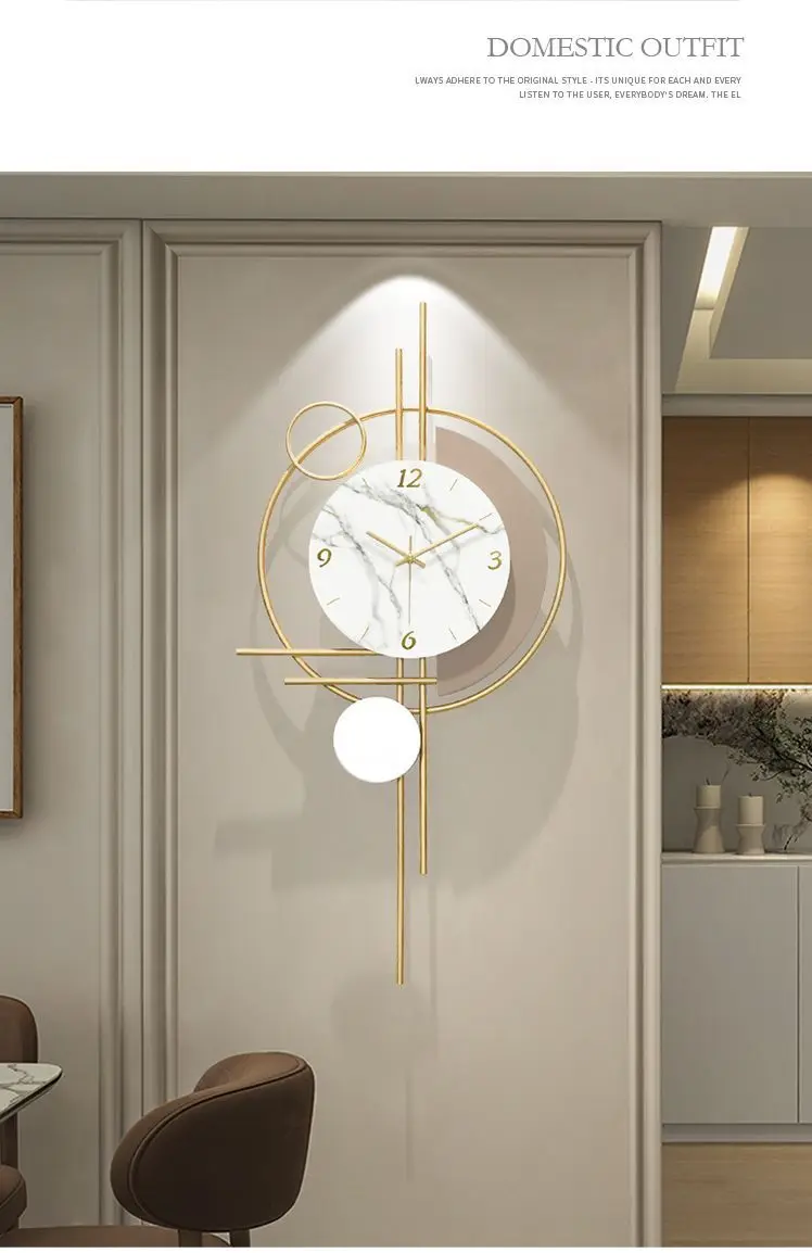 Thiết Kế Hiện Đại Đồng Hồ Treo Tường Phòng Khách Đơn Giản Hộ Gia Đình ...