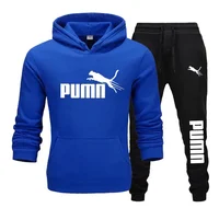 Ensemble de 2 vêtements de sport décontractés pour Jogging, Fitness, à la mode, sweat-shirt à capuche pour hommes et pantalons longs d'automne et d'hiver, nouvelle collection 4
