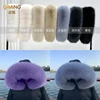Winter Faux Fur Collar Furry Fluffy Fox Fur Scarf Neck Warmer Women Shawls And Wraps Scarves Detachable Hood Fur Trim Coat Parka 1