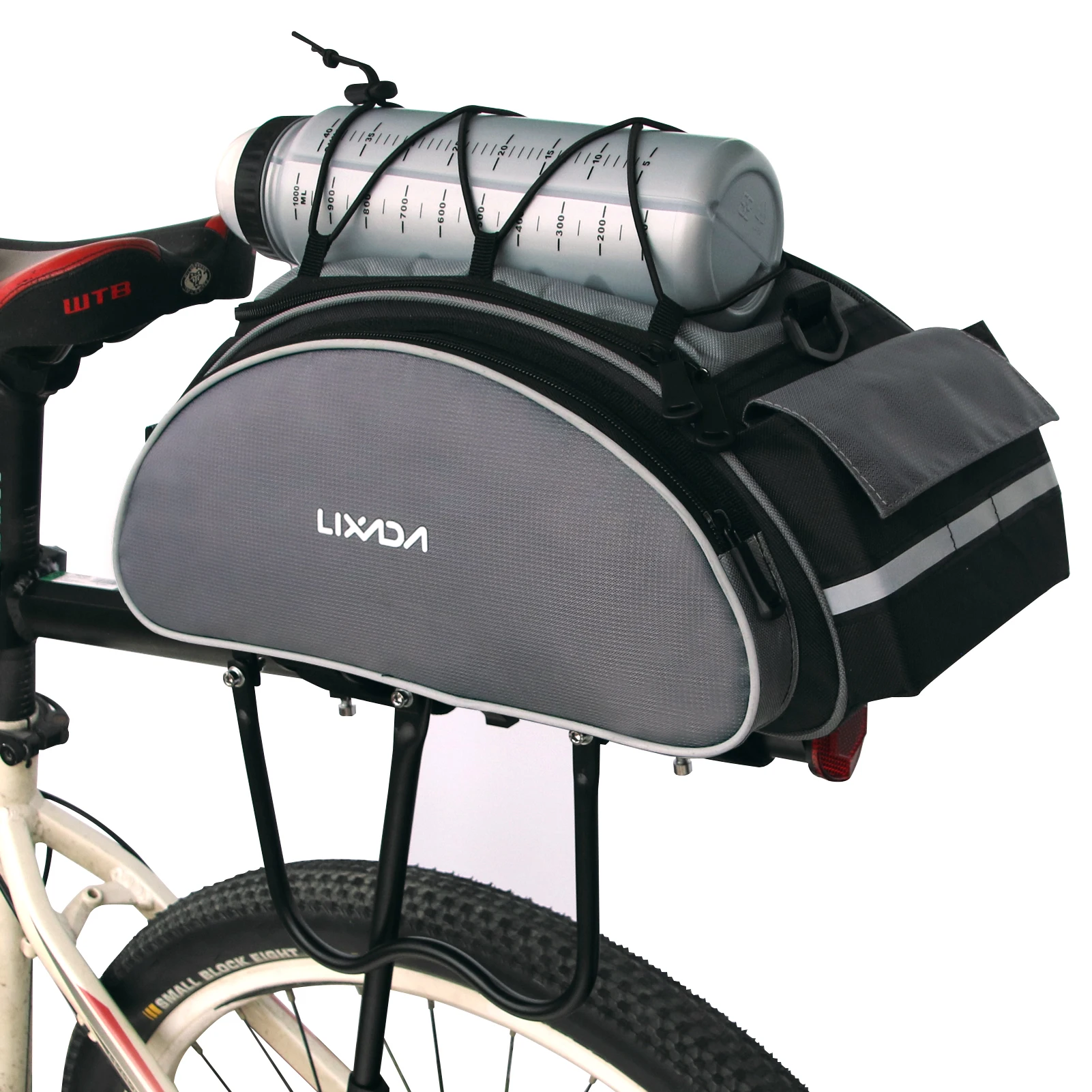 Description Picture 5 of itemLixada Rear Seat Bag For Bicycle Cycling Bags On Bike Backseat 13L Bicycle Bag Multifunctional Rack Pack Trunk For Bicycle