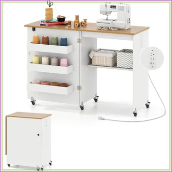Folding Sewing Craft Table 1