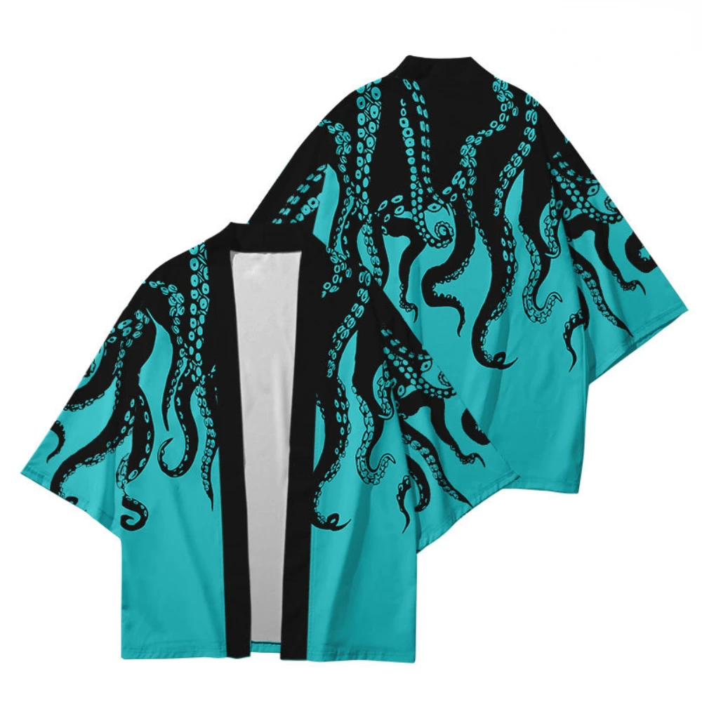 Plus Size Japanese Kimono Cardigan