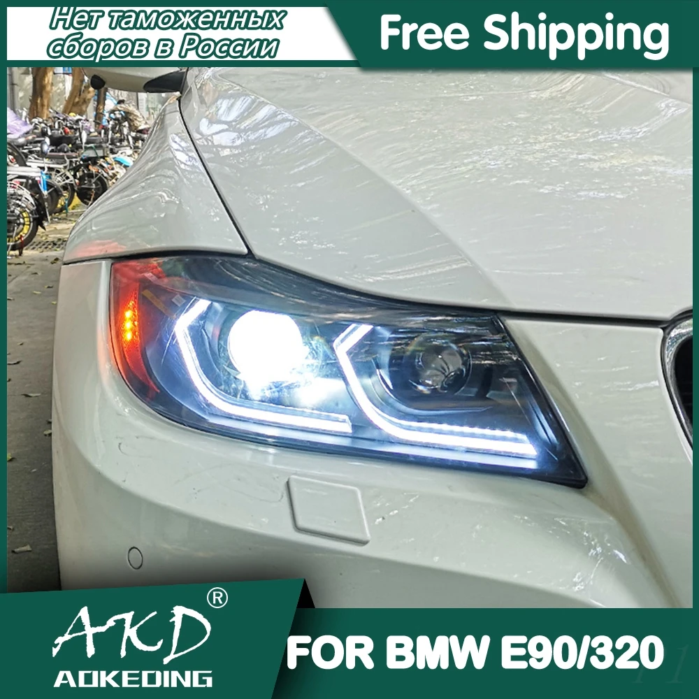 ForBMWE9020052012HeadlightsDRLDayRunningLightLEDBiXenon