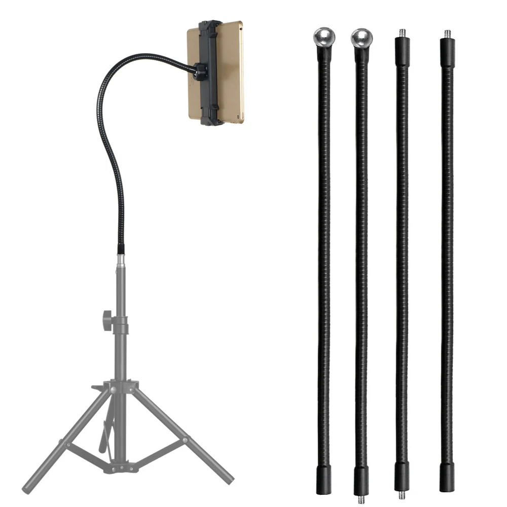 

Flexible Gooseneck Metal Tube Monopod Stands Holder for Gopro Hero DJI OSMO Cameras Mobile Phones Tablets PC Tripod