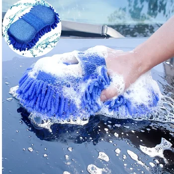 Car Cleaning Brush Cleaner Tools Microfiber Super Clean Car Windows Cleaning Sponge Chenille Coral FleeceCloth Towel