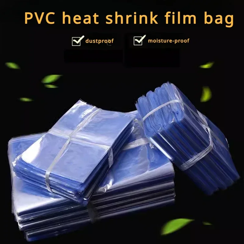 thumbnail image 1 of Película de sellado de embalaje de 22-35cm de ancho, membrana termorretráctil de PVC a prueba de polvo y humedad, bolsa termorretráctil transparente de varios tamaños, 1 of 4