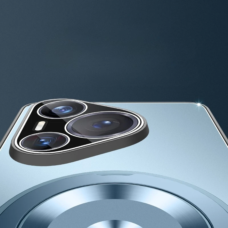 Shockproof Metal Lens Camera Protective Case with Magnetic Ring Holder