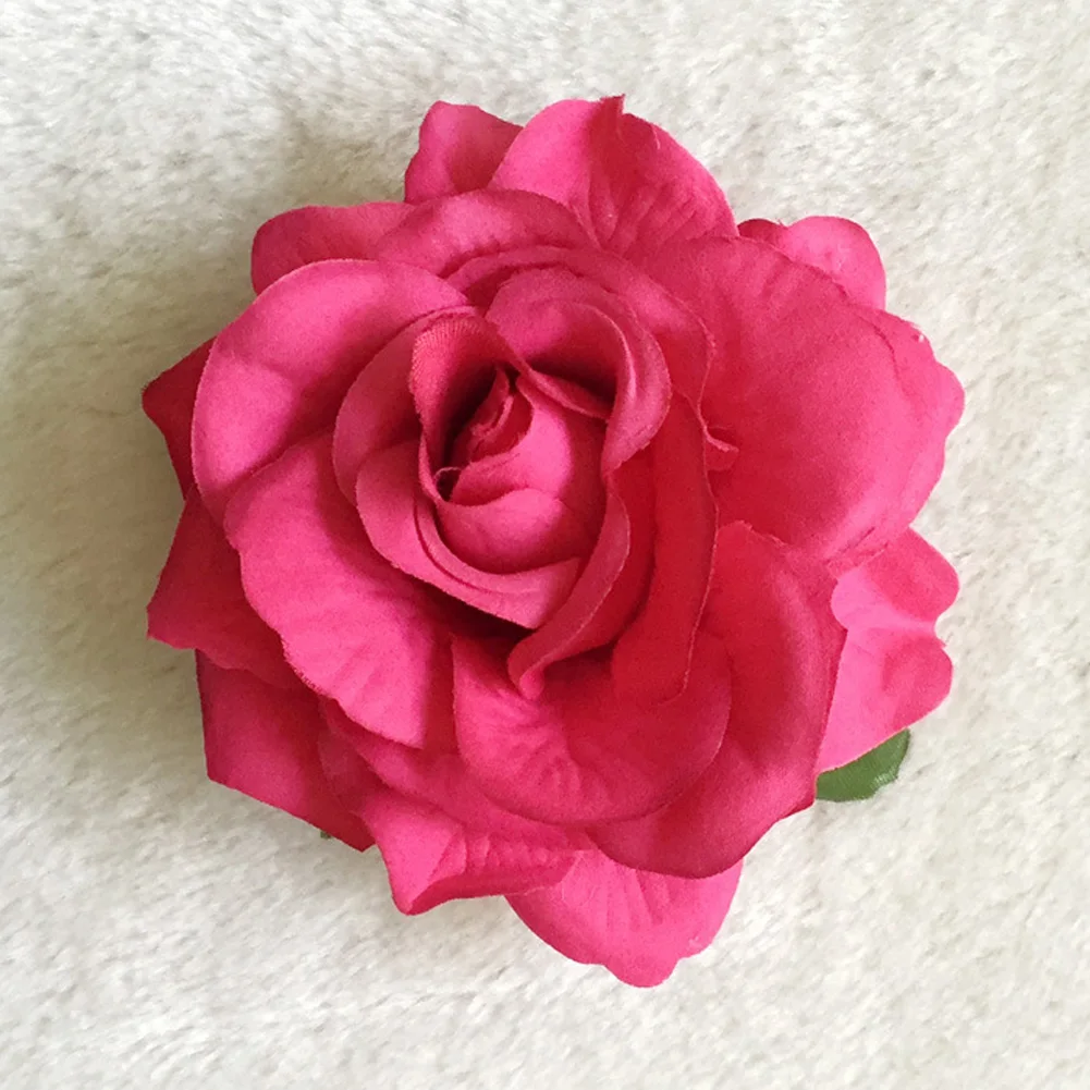 Elegant Red Rose Hair Clips - Valentine's Day & Beach Party Accessories