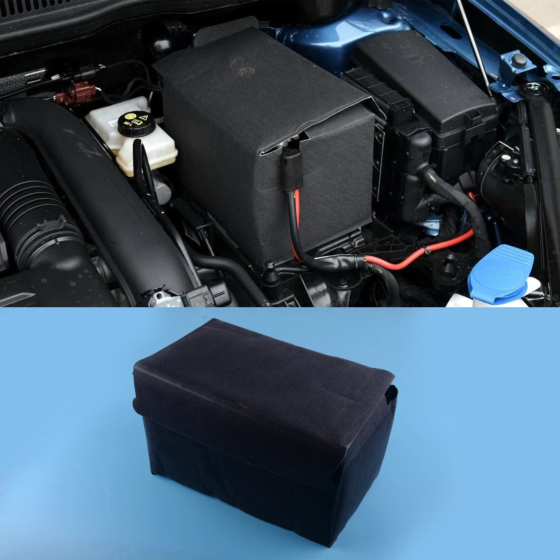 Battery Protective Freeze Case Cover Insulating Jacket Cotton Box Heat Thermo Cloth fit for VW Passat Golf Jetta A3 Leon Beetle battery insulation cover