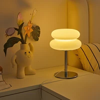 Lamp bedside table plastic lampshade  LED lamps mushroom table lamp USB Plug 9-level brightness dimming ambient light 2