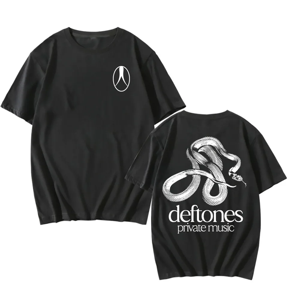 Deftones Logo Snake Tee Private Music Album Printing T-shirt