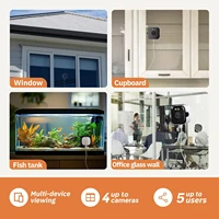 Mini Window Camera Replaces Outdoor Cameras 2.4/5GHz WiFi Camera 3MP Resolution Full-Color Night Vision Through Window Camera - Image 2