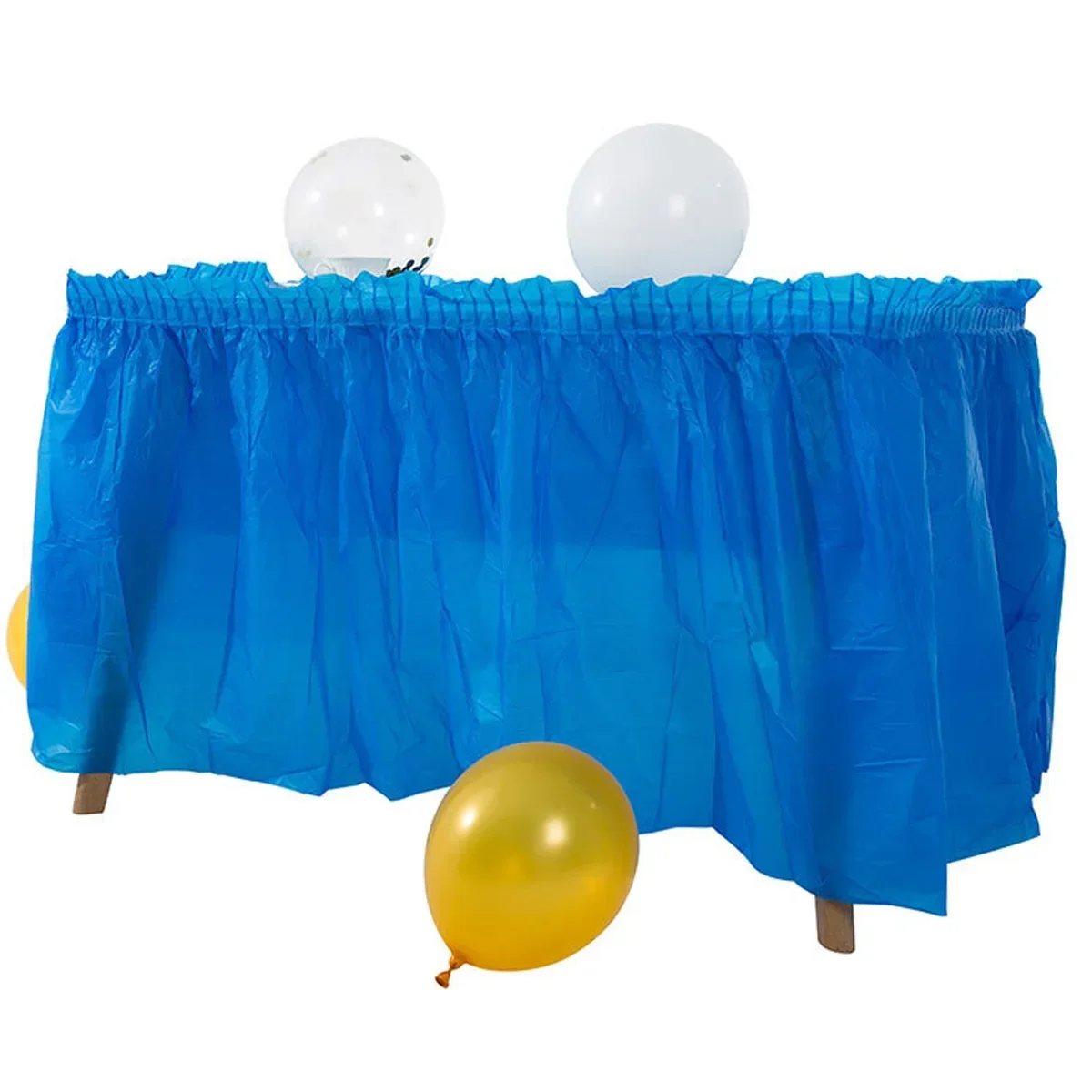 Vibrant Disposable Table Skirt - Perfect for Celebrations and Events