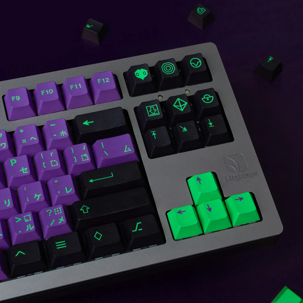 pbt grande conjunto keycap cereja perfil inglês keycaps para mx switch teclado mecânico gmk clones eva personalizado