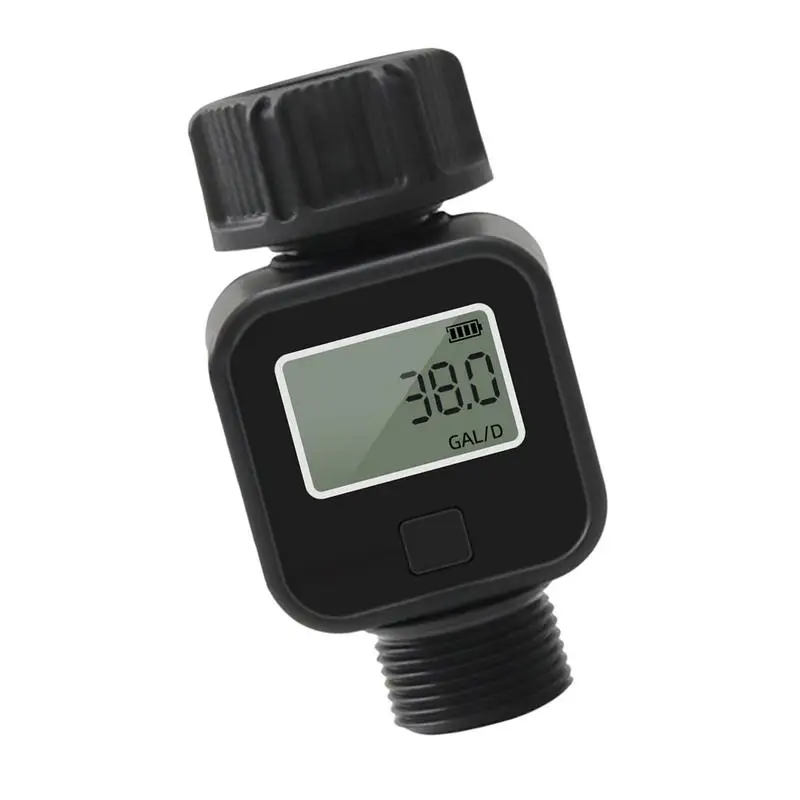 Water Flow Meter Waterproof Multi-Measure Modes Meter For Flow Garden Hose Water Tracks Gallon/Liter Usage & Rate For